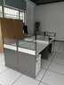 時(shí)仁（ShiRen） 辦公家具職員辦公桌椅組合屏風(fēng)工作位員工電腦辦公桌隔斷卡座 王字型四人位【含柜】 曬單實(shí)拍圖