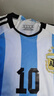 嬡嘻悠 足球服兒童套裝表演訓練球衣短袖男童號碼阿根廷套裝球服 梅西10號白藍 兒童20碼（120） 曬單實(shí)拍圖