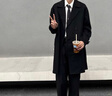 GXG男裝 基礎(chǔ)經(jīng)典款多色寬松休閑長(zhǎng)款大衣外套 2023年冬季新款 卡其色 4XL 曬單實(shí)拍圖