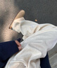 相伊戀人休閑褲女25年新款高腰顯瘦秋冬季寬松闊腿褲拖地小個(gè)子糯米直筒褲 奶白色 【春秋款-常規(guī)/小個(gè)子】 M 碼【建議96-110斤】 曬單實(shí)拍圖