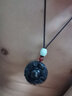 玖長(zhǎng)時(shí)【雙龍護(hù)主】冰種彩虹眼黑曜石吊墜男士款項(xiàng)鏈平安扣生日禮物男生 黑曜石吊墜 配可調(diào)節(jié)編繩 曬單實(shí)拍圖