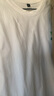 名創(chuàng  )優(yōu)品（MINISO）短袖男純棉休閑寬松夏季圓領(lǐng)百搭青少年潮流半袖t恤 白 L 曬單實(shí)拍圖