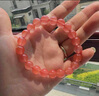 綠儂珠寶 涼山南紅瑪瑙手串櫻桃紅聯(lián)合料單圈手鏈男女款 珠徑約7mm單圈手串 曬單實拍圖