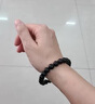 Rose Imprinting品牌黑水晶手串男單圈素圈守護(hù)石情侶手鏈?zhǔn)罪椝屠掀潘屠瞎Y物 約13-14mm(15顆)附國檢證書 曬單實(shí)拍圖