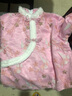 Baldauren女童漢服裙子秋冬加絨加厚新年拜年服兒童公主裙3-14歲女孩套裝裙 粉色2款+頭飾1 加絨 160 體重66--78斤 曬單實(shí)拍圖