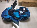 GELSA正版邁凱倫兒童電動(dòng)汽車(chē)四輪遙控跑車(chē)玩具車(chē)可坐人駕駛高檔禮物 烤漆藍-液壓門(mén)+搖擺+皮座+LED燈 曬單實(shí)拍圖