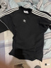 adidas廓形法式毛圈布運動(dòng)圓領(lǐng)衛衣套頭衫男裝秋季阿迪達斯三葉草 黑色   XL 曬單實(shí)拍圖