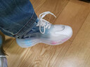 斷碼男鞋秋冬季全掌氣墊跑步鞋減震增高運動(dòng)鞋透氣初中生老爹鞋子 N22天藍 【皮面】 42 曬單實(shí)拍圖