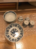 陶趣居藍凜堂福字陶瓷日本進(jìn)口家用餐具日式米飯碗面碗釉下彩湯碗青花 聚福8件組合 曬單實(shí)拍圖