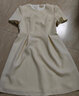 PORTS寶姿春季新品女裝優(yōu)雅純色通勤腰帶裝飾束腰短袖連衣裙 奶白色 M (6) 曬單實(shí)拍圖