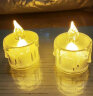 以典蜡烛灯浪漫结婚礼装饰用品创意生日布置惊喜求爱表白led电子蜡烛 3.6*5CM(AG10)2个装 暖白光 实拍图
