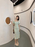 fengyunge 涼鞋女仙女風2025夏季女款時尚珍珠軟底百搭平底一字扣帶涼鞋女 A001米色 37 (235mm) 曬單實拍圖