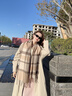 CONCISE KITE羊毛圍巾女士秋冬保暖圍脖高檔2025款生日圣誕節(jié)禮物送女朋友老婆 卡其格-高端品牌禮盒裝實(shí)用高檔 曬單實(shí)拍圖