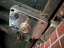 iGear老式门锁304不锈钢防盗外装木门铁门锁加厚锁体室内门锁拉丝右开 实拍图