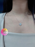 CRD克徠帝【現(xiàn)貨閃發(fā)】鉆石項(xiàng)鏈幸運(yùn)四葉草鉑金鏈墜生日禮物 臻選【套鏈X00589B】共約40分 曬單實(shí)拍圖