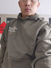 Dickies加絨連帽長(cháng)袖衛衣男女秋季新款潮流休閑套頭衫寬松運動(dòng)情侶上衣 軍綠色 （寬松版型） M 曬單實(shí)拍圖
