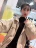 馭達(dá)2024新款外套女春季韓版百搭女學(xué)生小個(gè)子開(kāi)衫棒球服上衣休閑夾克 卡其 L 115-130 曬單實(shí)拍圖