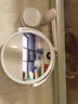 惗優(yōu)品浴室可伸縮壁掛化妝鏡衛(wèi)生間免打孔美容鏡折疊酒店放大鏡子梳妝 雙面化妝鏡（帶3倍放大） 曬單實(shí)拍圖