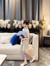 G.DUCKKIDS小黃鴨女童改良旗袍春夏中國(guó)風(fēng)兒童中式禮服小女孩公主連衣裙唐裝 香檳繡牡丹_公主裙 150 曬單實(shí)拍圖