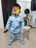 香果兔嬰幼保暖內衣套裝秋冬寶寶加絨加厚高腰護肚嬰兒秋衣秋褲休閑童裝 橘色雙面絨(高腰套裝) 90cm 曬單實拍圖