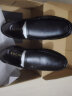 宜驰（EGCHI）商务休闲鞋男皮鞋大码套脚头层牛皮中年鞋子 36274 黑色 40 实拍图