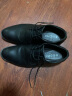 宜驰（EGCHI）皮鞋男士商务休闲系带英伦正装增高鞋子男 A9066 黑色 40 实拍图