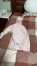 無(wú)印良品（MUJI）女式柔軟針織前開(kāi)睡衣套裝女士家居服女款女裝25年秋季 FD32CC5A 煙熏粉色 S -M 上裝160/84A 下裝160/66A 曬單實(shí)拍圖
