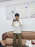 G.DUCKKIDS小黃鴨童裝男童毛衣秋冬季兒童羊毛衫男孩針織衫上衣中大童打底衫 白色 120 尺碼5~6歲【110-120cm】cm 曬單實(shí)拍圖