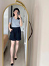 蘿美醬西裝短褲女五分2025新款a字寬松夏季高腰遮肉顯瘦薄款闊腿休閑褲 黑色 M 【建議90-100斤】 曬單實拍圖