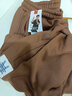 啄木鳥(niǎo)2026秋冬新款加絨加厚休閑衛褲子女新款寬松束腳保暖運動(dòng)哈倫長(cháng)褲 咖啡色【加絨】 加厚 XL 建議121-140斤 曬單實(shí)拍圖