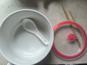 墨凜陶瓷泡面碗飯碗碗帶蓋帶手柄保鮮碗方便面碗便當(dāng)盒湯碗可微波爐 大號(hào)面杯 你好牛 可放整片泡面 曬單實(shí)拍圖