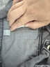 望了型300斤特大碼牛仔外套男加肥加大寬松工裝外套夾克衣服青年字母刺繡牛仔外套時尚夾克衫男 8008黑色加絨加厚大碼牛仔夾克 6XL【建議200-220斤】 曬單實拍圖
