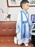 奧蒙威男童漢服古裝國學(xué)服套裝兒童節帥氣古風(fēng)少爺書(shū)童朗誦演出服MHG01 點(diǎn)墨 120 曬單實(shí)拍圖
