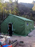 亞圖卓凡施工帳篷住人加棉防雨工地工程野外民用養(yǎng)蜂戶外大型防寒保暖棚 軍綠色 升級款5*8米住16人 曬單實(shí)拍圖