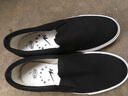 雙星八特帆布鞋男韓版潮流一腳蹬懶人鞋休閑鞋女情侶鞋老北京布鞋 黑色甲板 38 曬單實(shí)拍圖