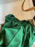貓惑（MAOHUO）純欲風(fēng)冰絲睡衣女秋季睡裙裙子性感情趣仿真絲吊帶內衣家居服套裝 祖母綠【睡裙+睡袍】 L 【適合95-115斤】 曬單實(shí)拍圖