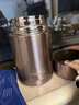 恩爾美（nRMEi）燜燒杯保溫飯盒悶燜燒杯罐銀耳羹燜粥壺神器大容量雙層燜燒飯盒桶 香檳金600ML【316+餐具餐包】 曬單實(shí)拍圖
