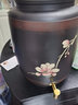原食生活云南建水紫陶水缸家用大號儲水罐陶瓷茶水缸抽水式凈水缸彩填缸 玉蘭花水缸【20升兩用款】 曬單實拍圖