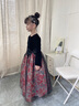 衣諾坊女童禮服長(cháng)裙兒童公主裙花童女孩演出服 玫瑰花長(cháng)裙 130cm 曬單實(shí)拍圖