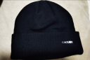CACUSS羊毛毛线帽男士双层加绒加厚保暖护耳帽翻边冬季针织帽子男Z0079 黑色 实拍图