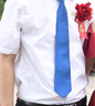 VPW 領(lǐng)帶男商務(wù)正裝8CM寬男士拉鏈款一拉得懶人領(lǐng)帶職業(yè)工作上班免打結(jié) 寶藍(lán)色 曬單實拍圖