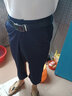 保羅森奈（POLUOSENA）速干冰絲中年男七分褲男士短褲中老年人夏季薄款運動(dòng)寬松爸爸彈力 深藍色七分褲+淺灰色七分褲 XL【2尺2-2尺4腰圍】 曬單實(shí)拍圖