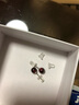 Lnieer999足銀石榴石耳釘女紅色2025新款潮紅色耳環(huán)氣質(zhì)款簡(jiǎn)約百搭耳飾 【S999足銀】石榴石耳釘 曬單實(shí)拍圖