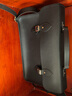 The Cambridge Satchel Company英國(guó)劍橋包 真皮公文包商務(wù)男士手提包 英倫牛皮斜挎包手提電腦包 經(jīng)典黑 十字紋牛皮 曬單實(shí)拍圖