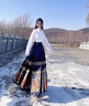 艾柔丹新中式國風(fēng)連衣裙女秋季新款女裝改良漢服日常通勤馬面裙全套裝 上衣+裙子A020 XL 曬單實拍圖