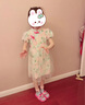 MARC&JANIE【新中式】馬克珍妮夏裝女童棉麻旗袍連衣裙子公主裙?jié)h服230759 曬單實(shí)拍圖