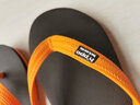 hippobloo泰國進(jìn)口河馬乳膠人字拖鞋男女通款防滑橡膠涼拖鞋 橙棕橙 39 (泰10) 曬單實(shí)拍圖