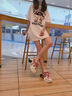 Walker Shop品牌運動(dòng)鞋女秋季新款百搭厚度緩震老爹鞋女鞋顯腳小休閑鞋子女 卡其(網(wǎng)面) 38 曬單實(shí)拍圖
