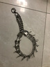 聚創(chuàng)麒狗狗刺激鏈不銹鋼防爆沖P鏈中大型犬刺釘項圈訓(xùn)犬頸圈訓(xùn)練脖圈套 大號【脖圍65cm內(nèi)】不銹鋼/三角 曬單實拍圖