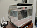 森森（SUNSUN）魚(yú)缸水族箱超白玻璃生態(tài)小型桌面免換水智能金魚(yú)缸 HE600 內置棉和濾材 曬單實(shí)拍圖